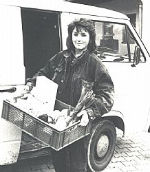 Monika Kempf auf einer der ersten Biobus-Touren